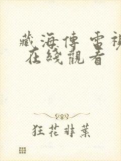 藏海传 电视剧 在线观看