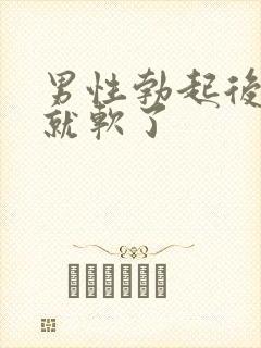 男性勃起后很快就软了