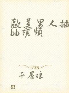 欧美男人插女人bb视频