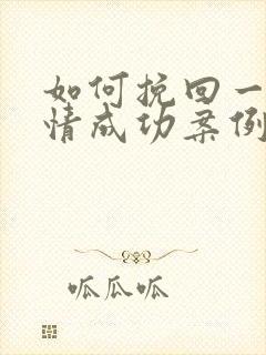 如何挽回一段感情成功案例