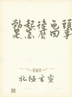 勃起后龟头不硬是怎么回事