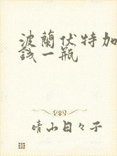 波兰伏特加多少钱一瓶