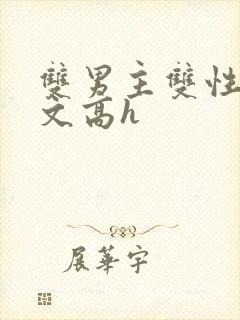 双男主双性生子文高h