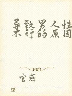 导致男人性功能不行的原因