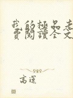 我的极品老婆免费阅读全文