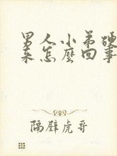 男人小弟硬不起来怎么回事