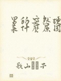 男的突然硬不起来什么原因