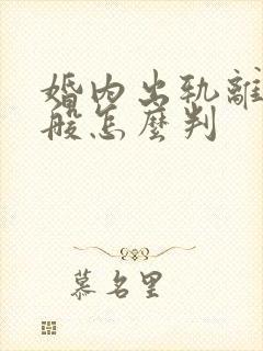 婚内出轨离婚一般怎么判