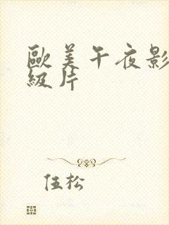 欧美午夜影院一级片