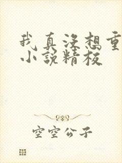 我真没想重生啊小说精校