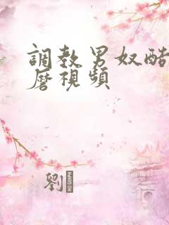 调教男奴酷刑折磨视频