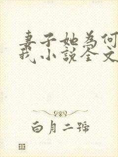 妻子她为何拒绝我小说全文阅读