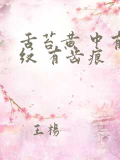 舌苔黄 中有裂纹 有齿痕