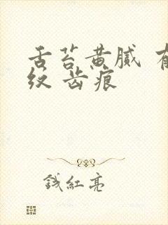 舌苔黄腻 有裂纹 齿痕