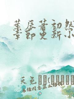 叶辰萧初然最新章节更新小说