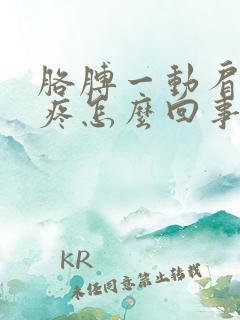 胳膊一动肩膀就疼怎么回事