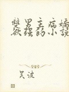 双男主病娇占有欲强的小说推荐