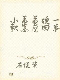 小弟弟硬一会又软怎么回事