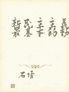 新民主主义革命最基本的动力是( )