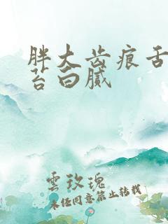 胖大齿痕舌 舌苔白腻