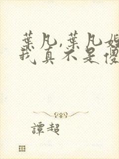 叶凡,叶凡嫂子我真不是傻子了