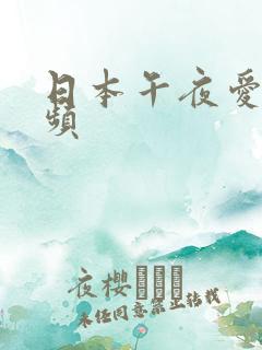 日本午夜爱爱视频