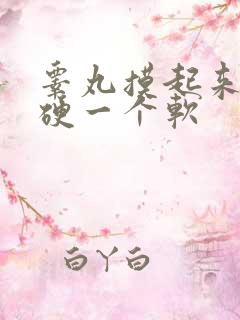 睾丸摸起来一个硬一个软