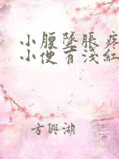 小腹坠胀疼痛,小便有浅红色出血