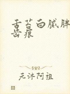 舌苔白腻胖大有齿痕