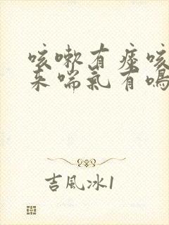 咳嗽有痰咳不出来喘气有鸣音怎么回事