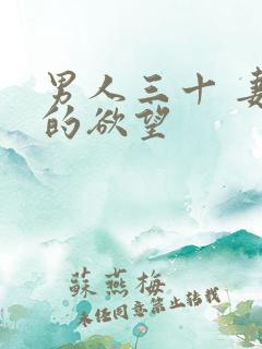 男人三十 妻子的欲望