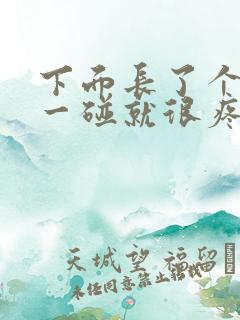 下面长了个疙瘩一碰就很疼