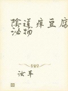 阴道痒豆腐渣分泌物