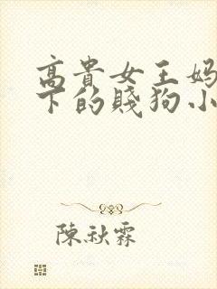 高贵女王妈妈脚下的贱狗小说