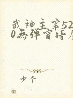 武神主宰5200无弹窗暗魔师