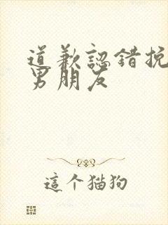 道歉认错挽回信男朋友