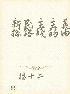 新民主主义革命总路线的内容是