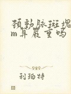 颈动脉斑块9mm算严重吗