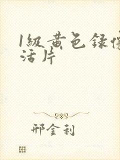 1级黄色录像生活片