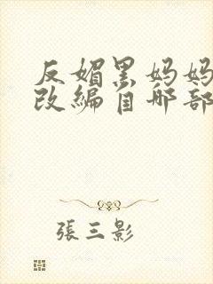 反媚黑妈妈小说改编自哪部小说