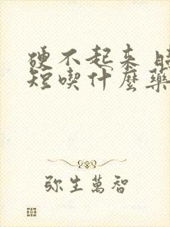 硬不起来 时间短吃什么药