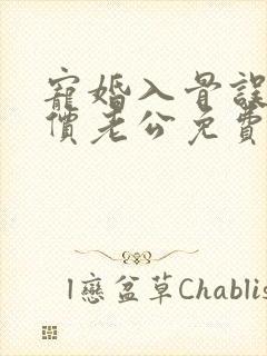 宠婚入骨误惹天价老公免费阅读全文txt