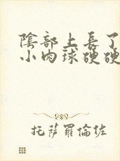 阴部上长了一个小肉球硬硬的