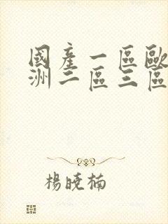 国产一区欧美亚洲二区三区