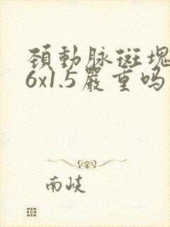 颈动脉斑块4.6x1.5严重吗