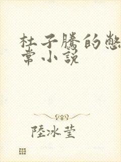 杜子腾的憋尿日常小说