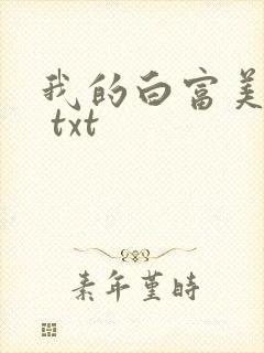 我的白富美老婆 txt