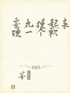 睾丸摸起来一个硬一个软