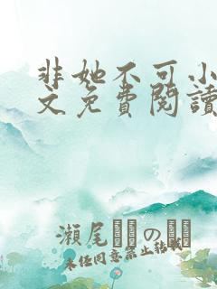 非她不可小说全文免费阅读