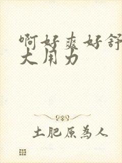 啊好爽好舒服好大用力